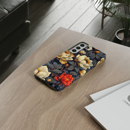 Floral Phone Case - Tough Cases, Stylish Mobile Cover, Flower Design, Holiday Gift, Trendy Accessory, Eco-Friendly Case