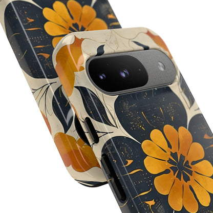 Floral Phone Case - Tough Cases, Botanical iPhone Cover, Vintage Flower Design, Durable Smartphone Protection, Unique Gift Idea