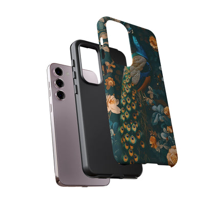 Peacock Phone Case - Elegant Floral Design, Tough Case for Protection, Unique Gift for Nature Lovers, Stylish Accessory, Eco-Friendly