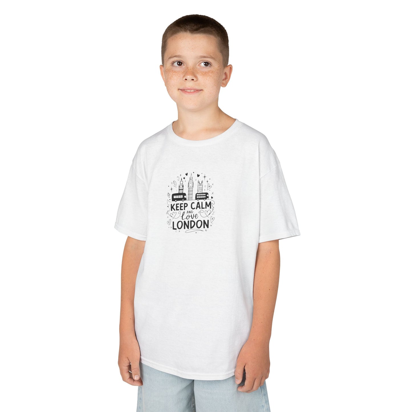 Kids Tee - Keep Calm and love London - Love London Graphic T-Shirt
