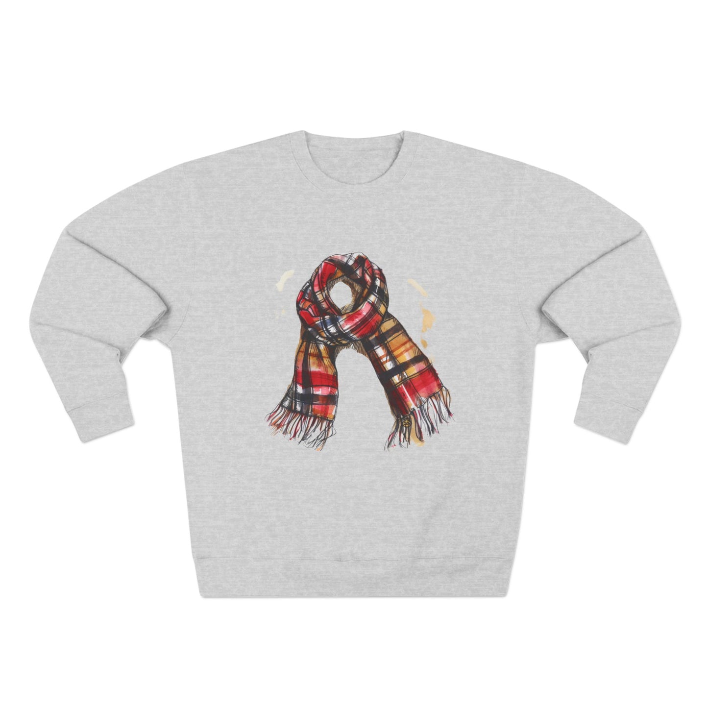 Unisex Crewneck Sweatshirt - Classic British Plaid Scarf