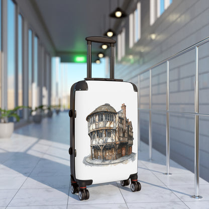 Tudor Pub Illustration Suitcase