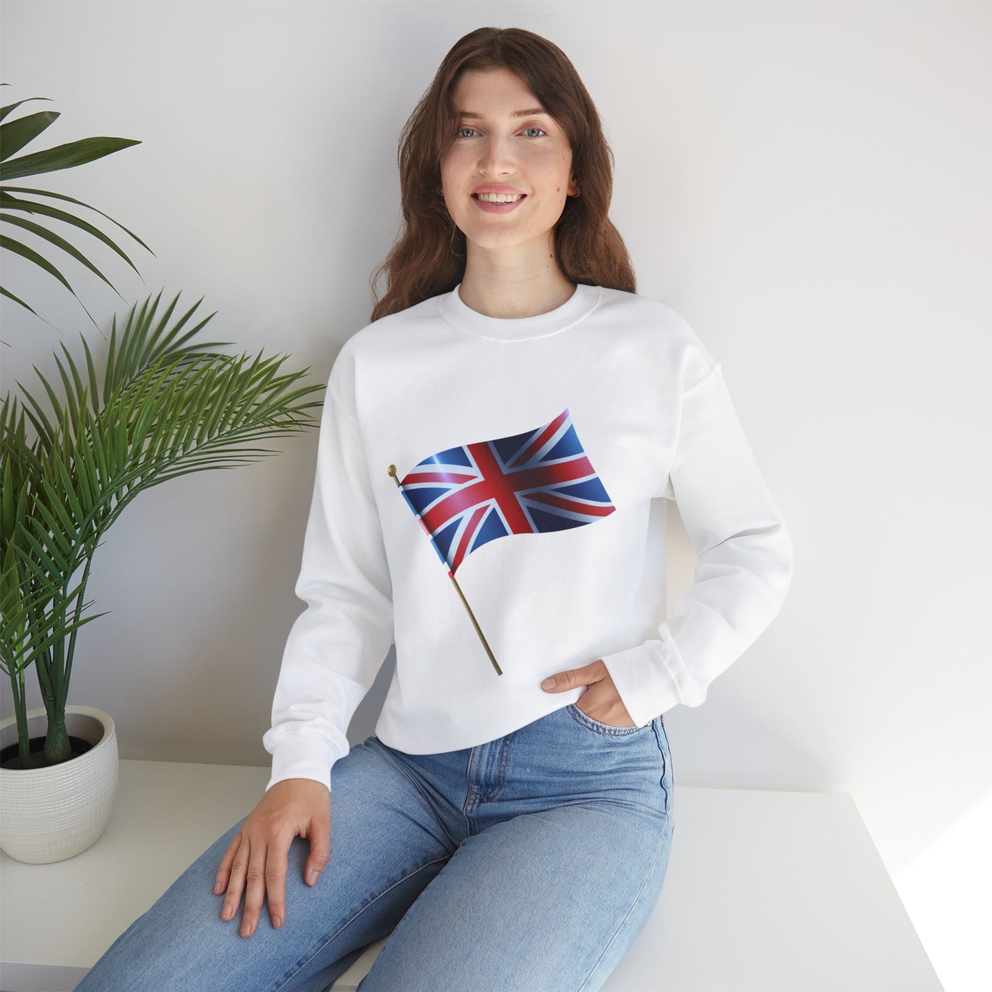 Unisex Heavy Blend™ Crewneck Sweatshirt - Flying the Flag - The British Union Jack