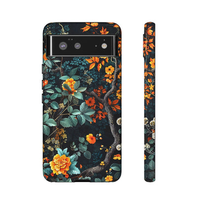 Floral Phone Case | Tough Cases, Protective Cover, Gift for Her, Autumn Vibes, Floral Phone Accessory, Unique Design