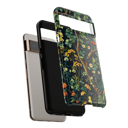 Floral iPhone Case, Nature Inspired Tough Case, Botanical Phone Cover, Eco-Friendly Gift, Unique Floral Design