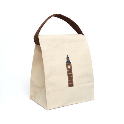 Clock tower Canvas Lunch Bag With Strap