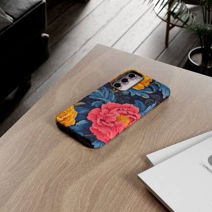 Floral Phone Case, Tough Cases, Stylish Mobile Cover, Gifts for Her, Phone Accessories, Unique Flower Design