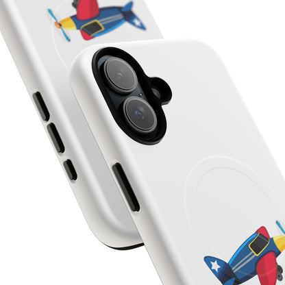 Airplane Tough Magnetic Phone Case, Cute Phone Cover, Gifts for Travelers, Kids and Adults, Aviation Themed, Durable Phone Case