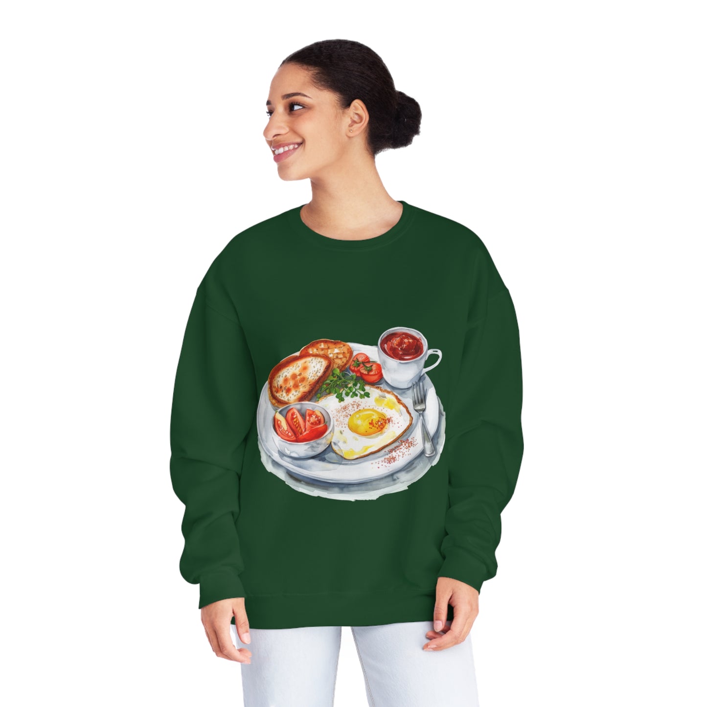 Unisex NuBlend® Crewneck Sweatshirt - British Cuisine with a Regal Twist