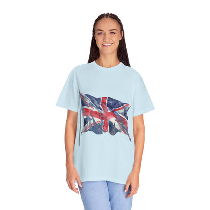 Unisex Garment-Dyed T-shirt - Bold & Brave - The British Flag