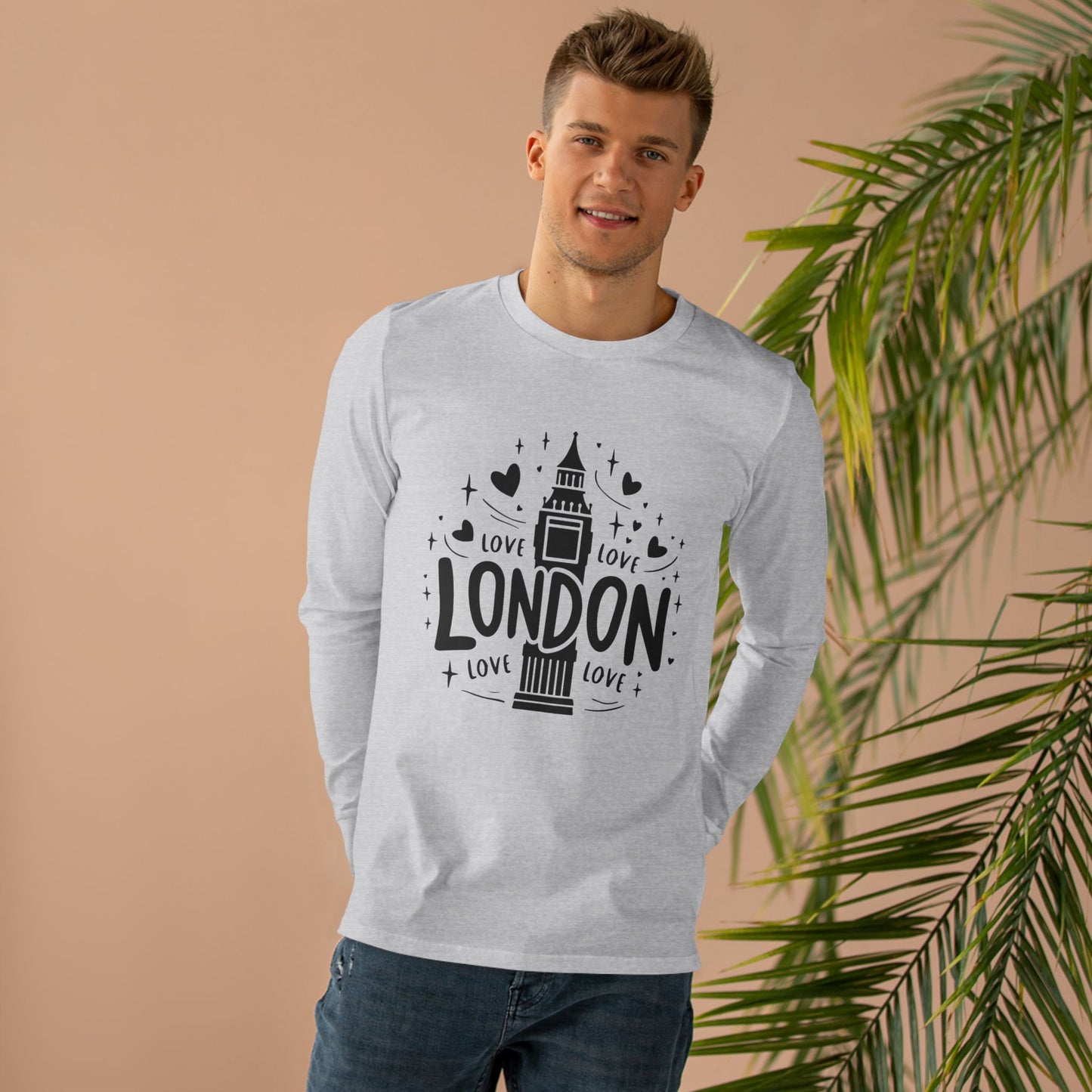 Men’s Base Longsleeve Tee - Love London