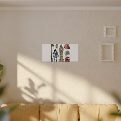 Canvas Art Print, London Skyline, Home Decor, Wall Art, Gift Idea, Travel Memories, Modern Wall Art
