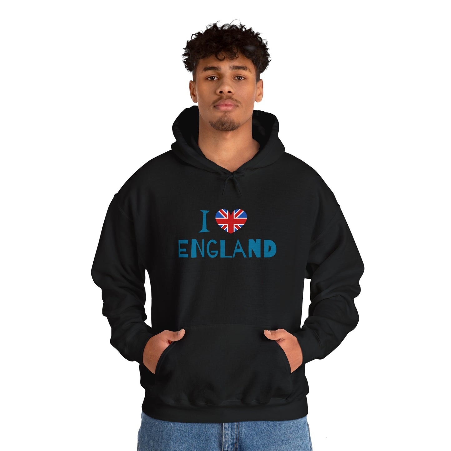 Unisex Heavy Blend™ Hooded Sweatshirt - Timeless Union Jack British Flag Art