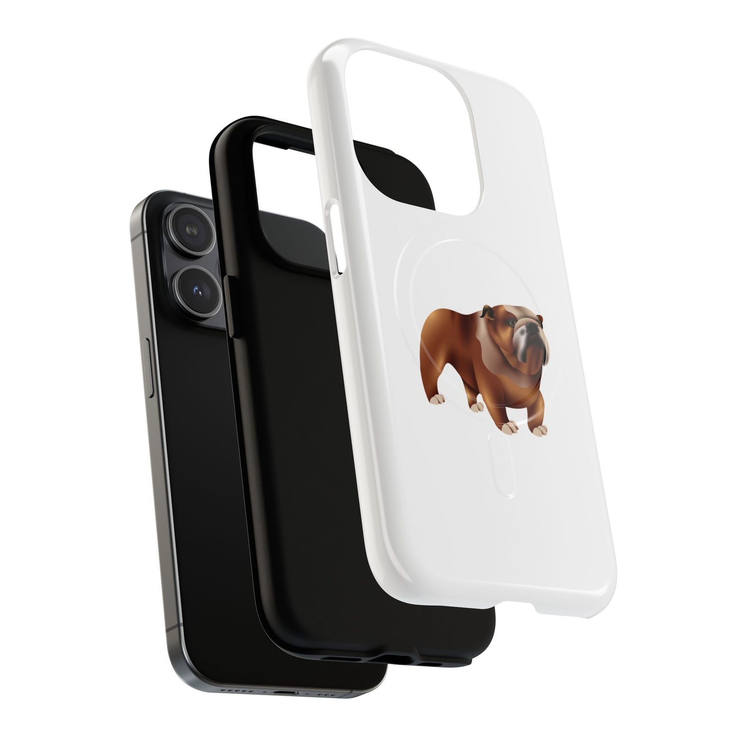 Custom Bulldog Tough Magnetic Case for iPhone, Pet Lover Gift, Durable Phone Protection, Unique Bulldog Design, Dog Owner Accessories