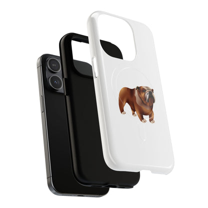 Custom Bulldog Tough Magnetic Case for iPhone, Pet Lover Gift, Durable Phone Protection, Unique Bulldog Design, Dog Owner Accessories