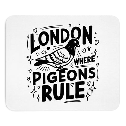 London Pigeon Mouse Pad - Cute Office Decor, Gifts for Bird Lovers, Animal Lovers, Quirky Desk Accessories, UK Travel Souvenirs