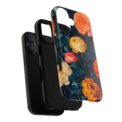 Floral Phone Case - Tough Cases, Stylish Protection, Gift for Flower Lovers, Customizable Cover, Floral Design Mobile Accessory