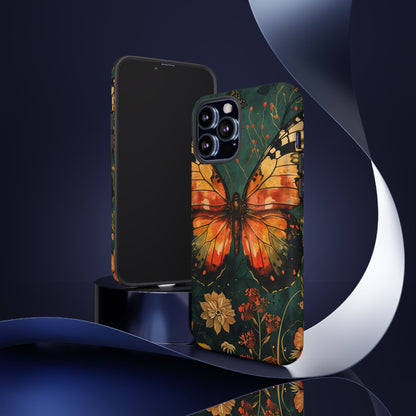 Butterfly Phone Case – Tough Cases for Nature Lovers, Floral Design, Butterfly Art, Unique Gift, Eco-Friendly Protection