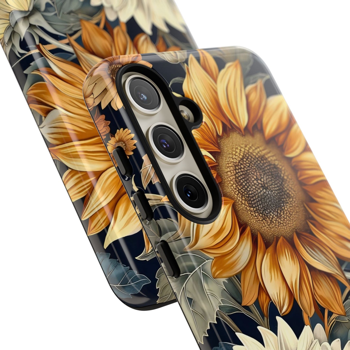 Floral Phone Case for Tough Cases, Sunflower Design, Nature Lover Gift, Birthday Present, Eco-Friendly Accessories, Summer Vibes