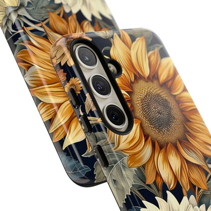 Floral Phone Case for Tough Cases, Sunflower Design, Nature Lover Gift, Birthday Present, Eco-Friendly Accessories, Summer Vibes