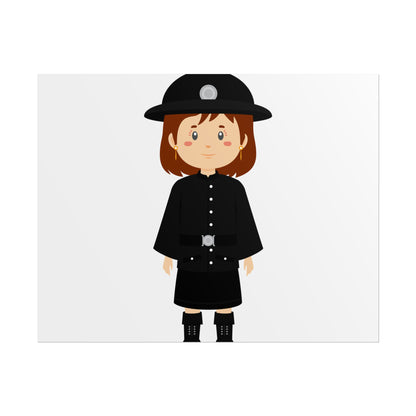 Charming Firefighter Rolled Posters for Kids' Rooms, Playful Wall Art, Fire Safety Decor, Kids' Gifts, Educational Prints