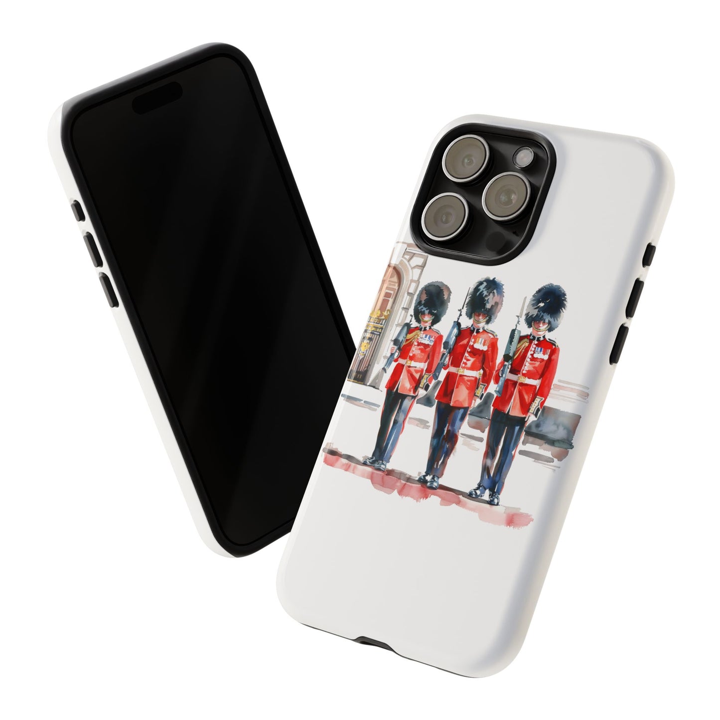 Phone Case with Royal Guard Design, Unique Cell Cover, London Souvenir, Tough Phone Case, Gift for Travelers, Stylish Street Photography