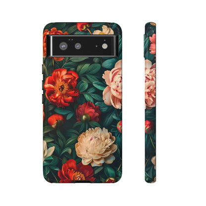Floral Phone Case - Tough Cases, Vibrant Protection, Gift for Her, Cute Floral Design, Trendy Accessory, Perfect for Spring