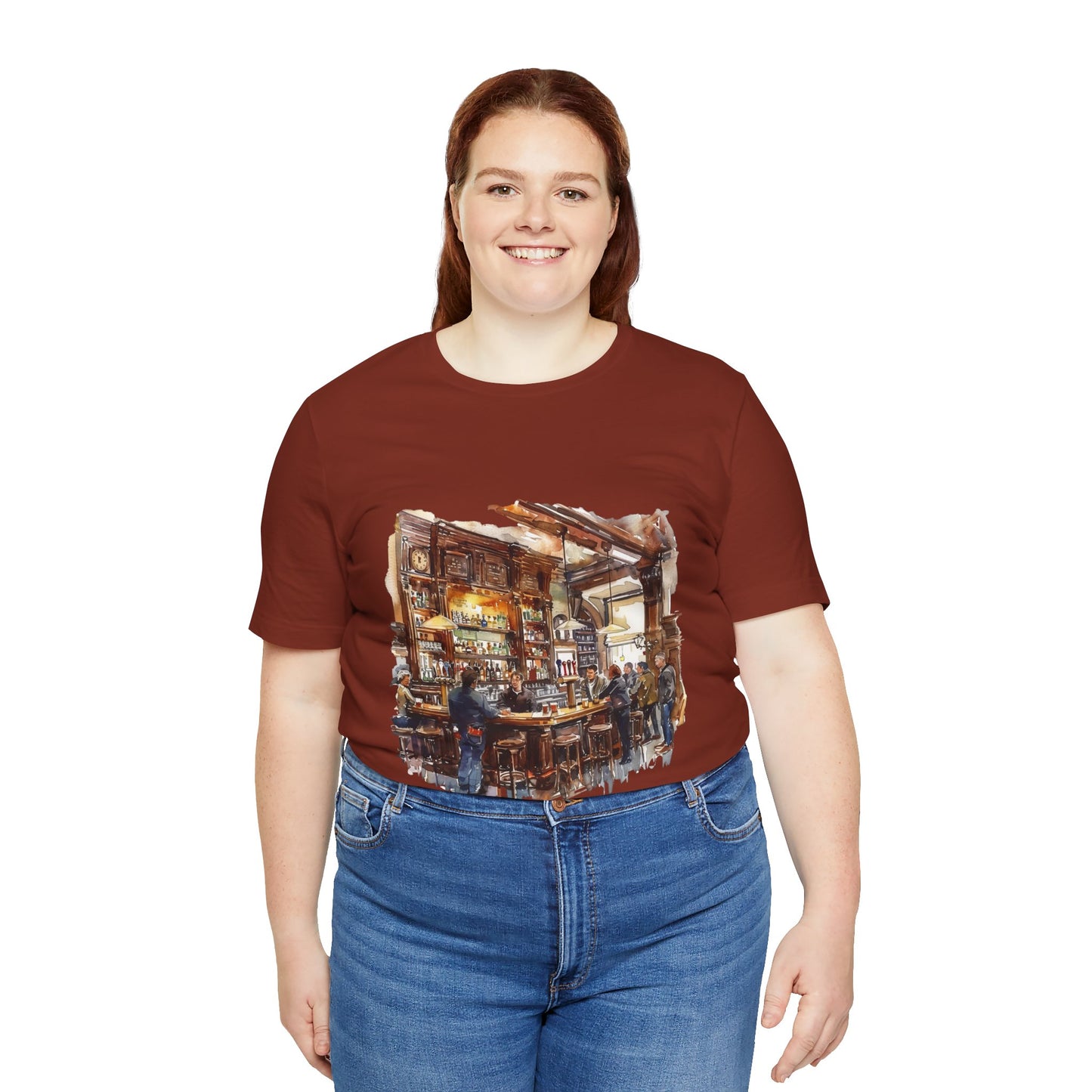 Unisex Jersey Short Sleeve Tee - Pints and Stories - Life at a British Pub