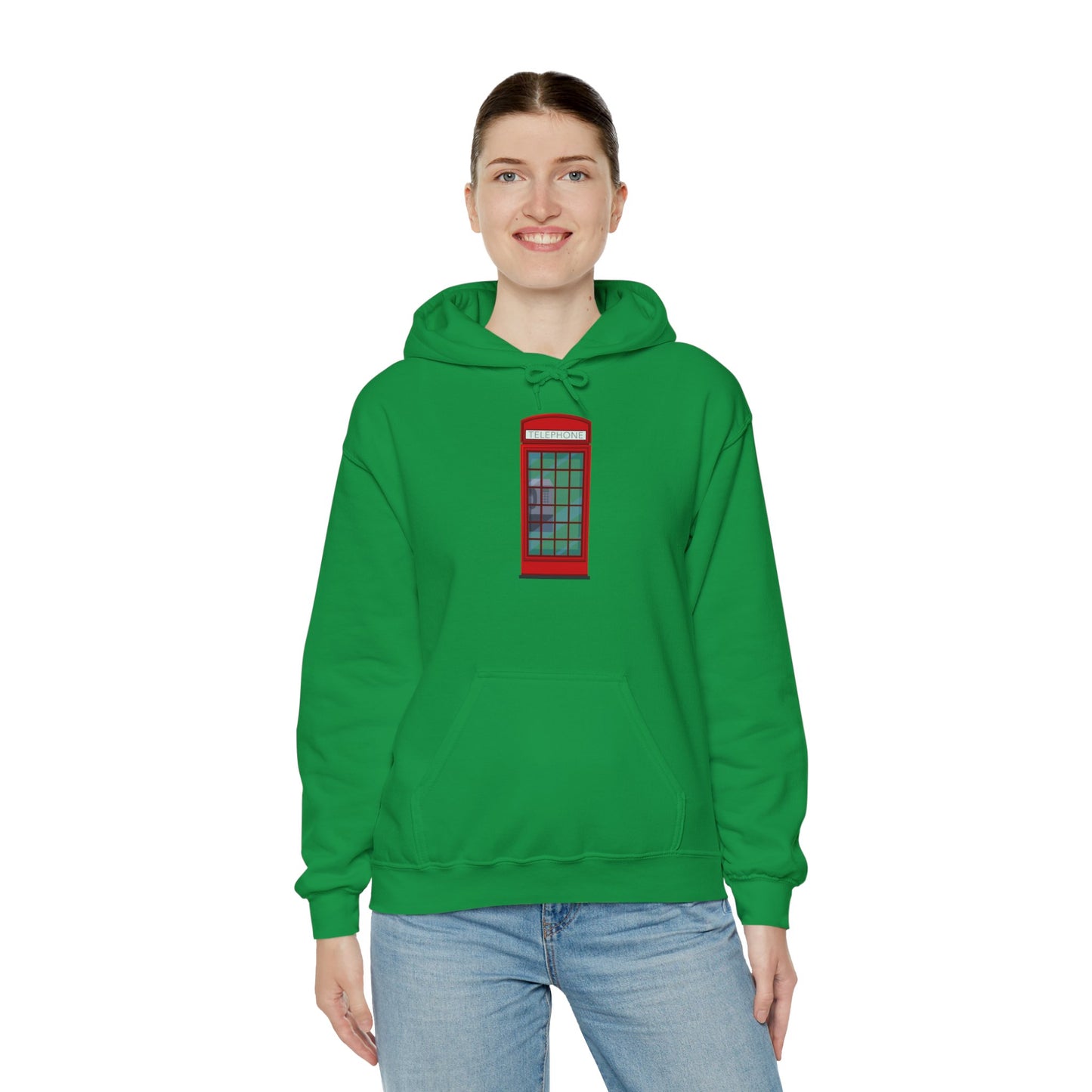 Unisex Heavy Blend™ Hooded Sweatshirt - Iconic British Public Telephone