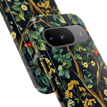 Floral iPhone Case, Nature Inspired Tough Case, Botanical Phone Cover, Eco-Friendly Gift, Unique Floral Design