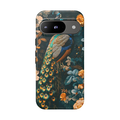 Peacock Phone Case - Elegant Floral Design, Tough Case for Protection, Unique Gift for Nature Lovers, Stylish Accessory, Eco-Friendly