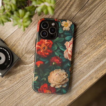 Floral Phone Case - Tough Cases, Vibrant Protection, Gift for Her, Cute Floral Design, Trendy Accessory, Perfect for Spring