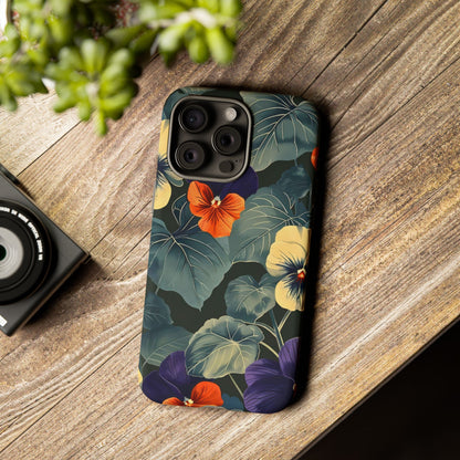 Tough Cases Floral iPhone Case, Tough Phone Cover, Stylish Floral Design, Gift for Her, Summer Vibe, Durable Protective Case