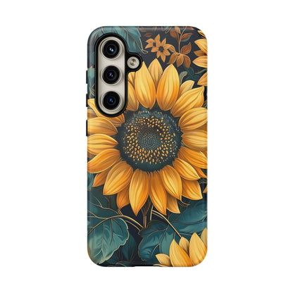 Sunflower Phone Case - Bright Floral Design, Stylish Tough Cover for Sunflower Lovers, Gift for Plant Enthusiasts, Mom Gift, Nature Lovers