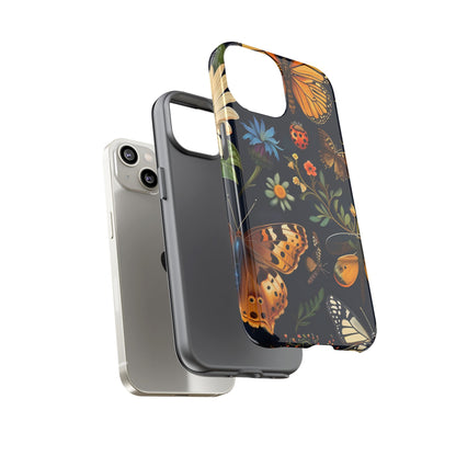 Nature-Inspired Phone Case | Floral Butterfly Design, Tough Phone Cover, Gift for Nature Lovers, Cute Butterfly Case, Home Decor