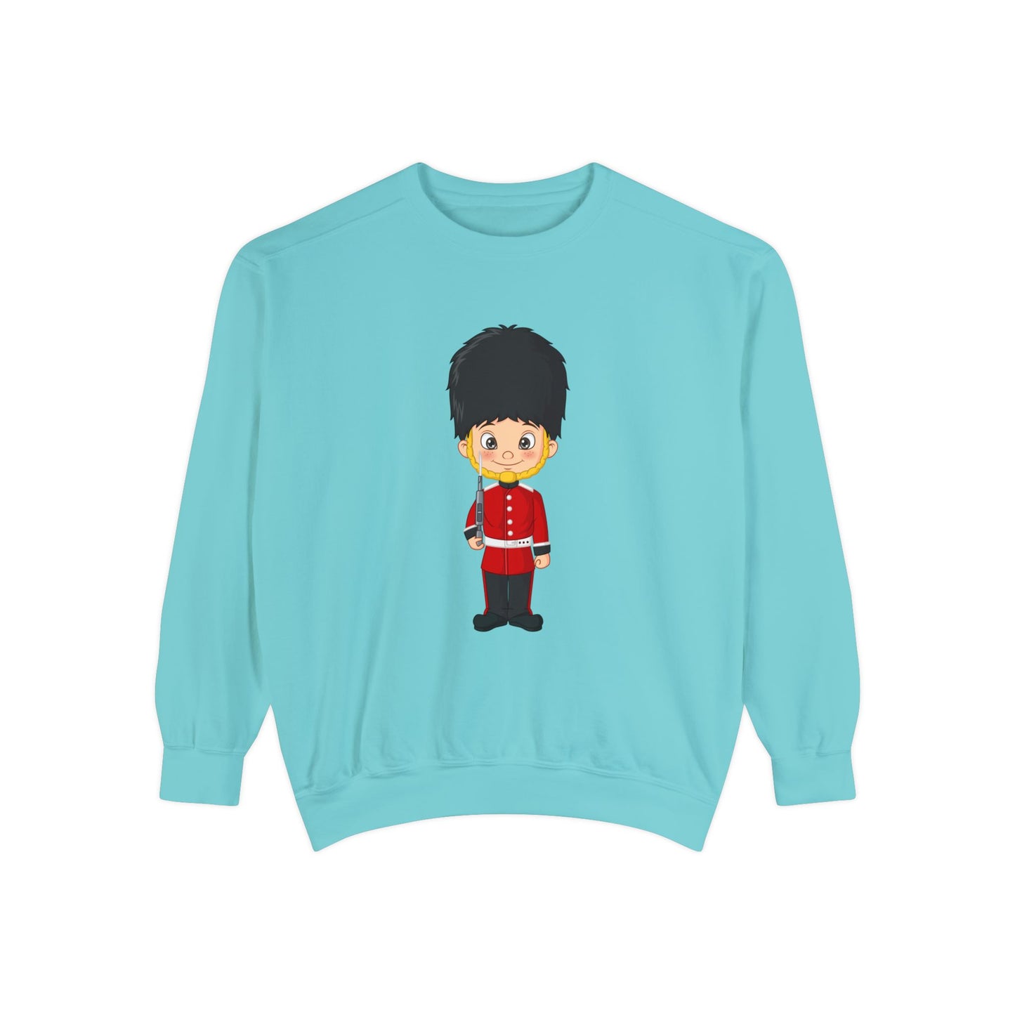 Unisex Garment-Dyed Sweatshirt - British Soldier - Classic Military Elegance and Honorable