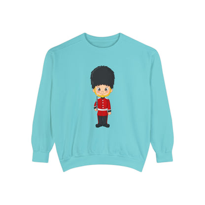 Unisex Garment-Dyed Sweatshirt - British Soldier - Classic Military Elegance and Honorable