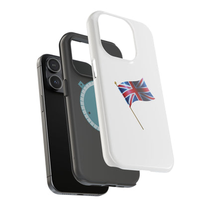 Vintage Union Jack Magnetic Phone Case, British Flag Tough Case, Gift for Anglophiles, Travel Accessories,UK Prid e Case