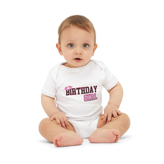 Birthday Girl Infant Jersey One Piece - Adorable Celebration Outfit for Baby Girls