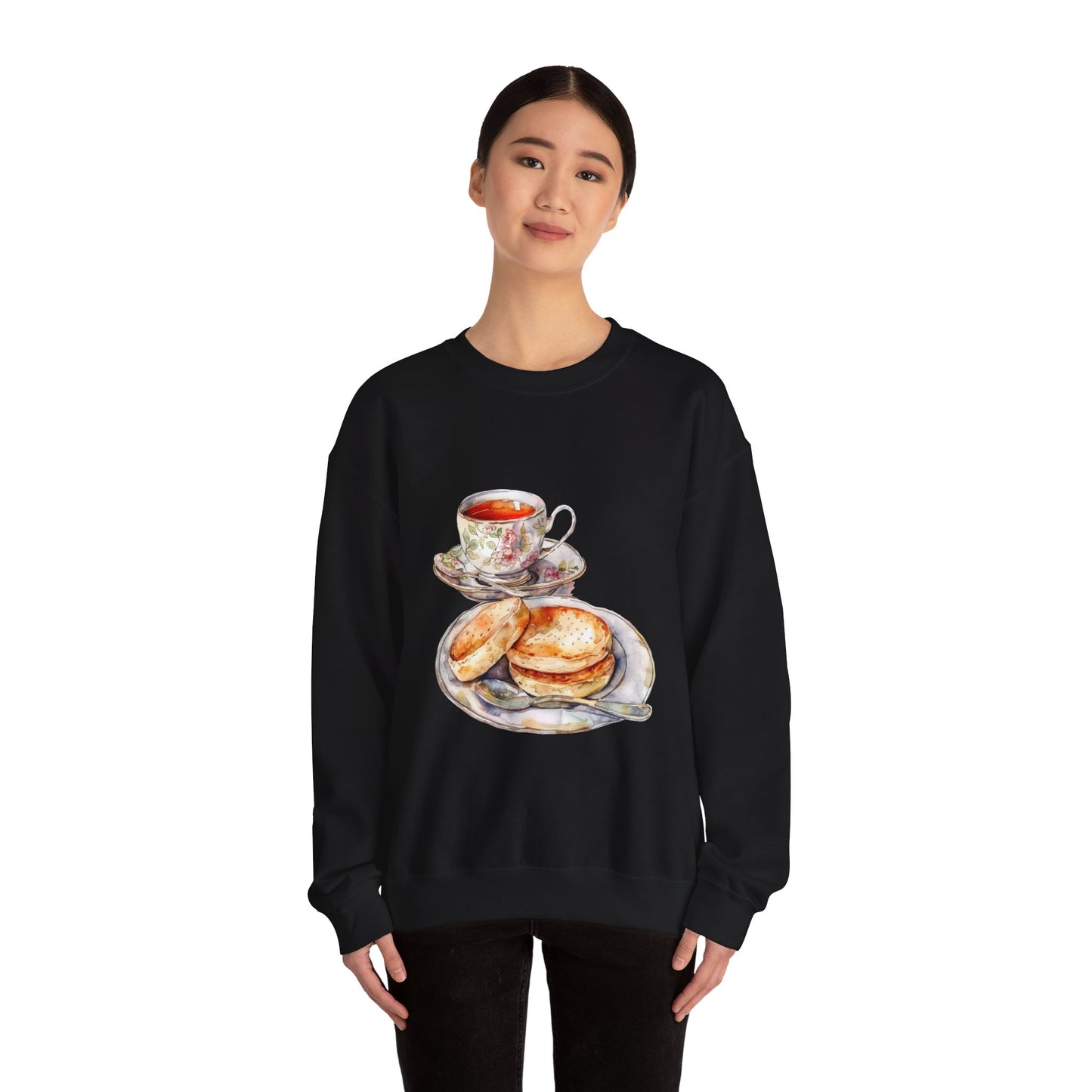Unisex Heavy Blend™ Crewneck Sweatshirt - From Pies to Puddings - Classic British Dishes