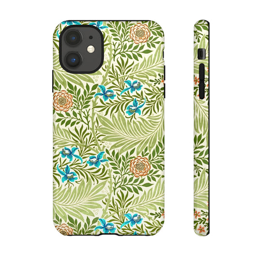 Tough Cases Phone Case, Botanical Print Phone Cover, Floral Smartphone Accessory, Nature-Inspired Tech Gear, Gift for Plant Lovers
