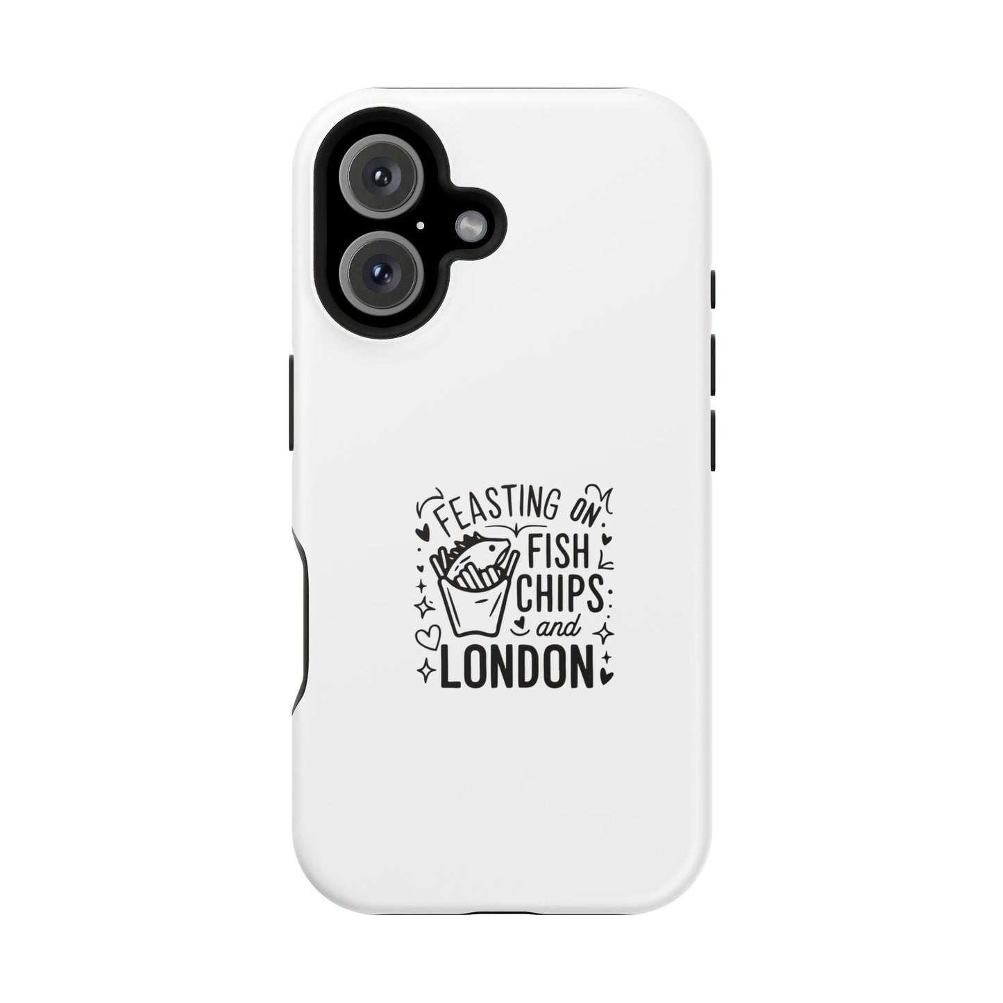 Feasting on Fish & Chips Phone Case, Cute London Inspired Magnetic Tough Case, Unique Gift for Food Lovers, Travel Accessory, British [...]