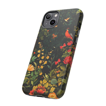 Floral Tough Phone Case, Nature-Inspired Design, Ideal for Garden Lovers, Gift for Birthdays, Christmas, Eco-Friendly Accessory