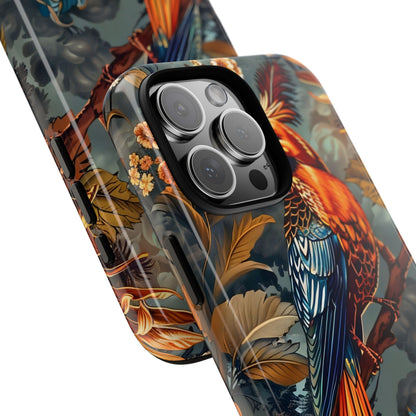 Vibrant Phone Case with Exotic Bird Design, Floral Phone Cover, Tough Case for Nature Lovers, Unique Gift Idea, Phone Accessory, [...]