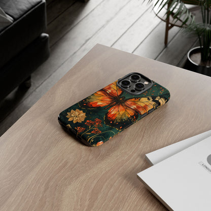 Butterfly Phone Case – Tough Cases for Nature Lovers, Floral Design, Butterfly Art, Unique Gift, Eco-Friendly Protection