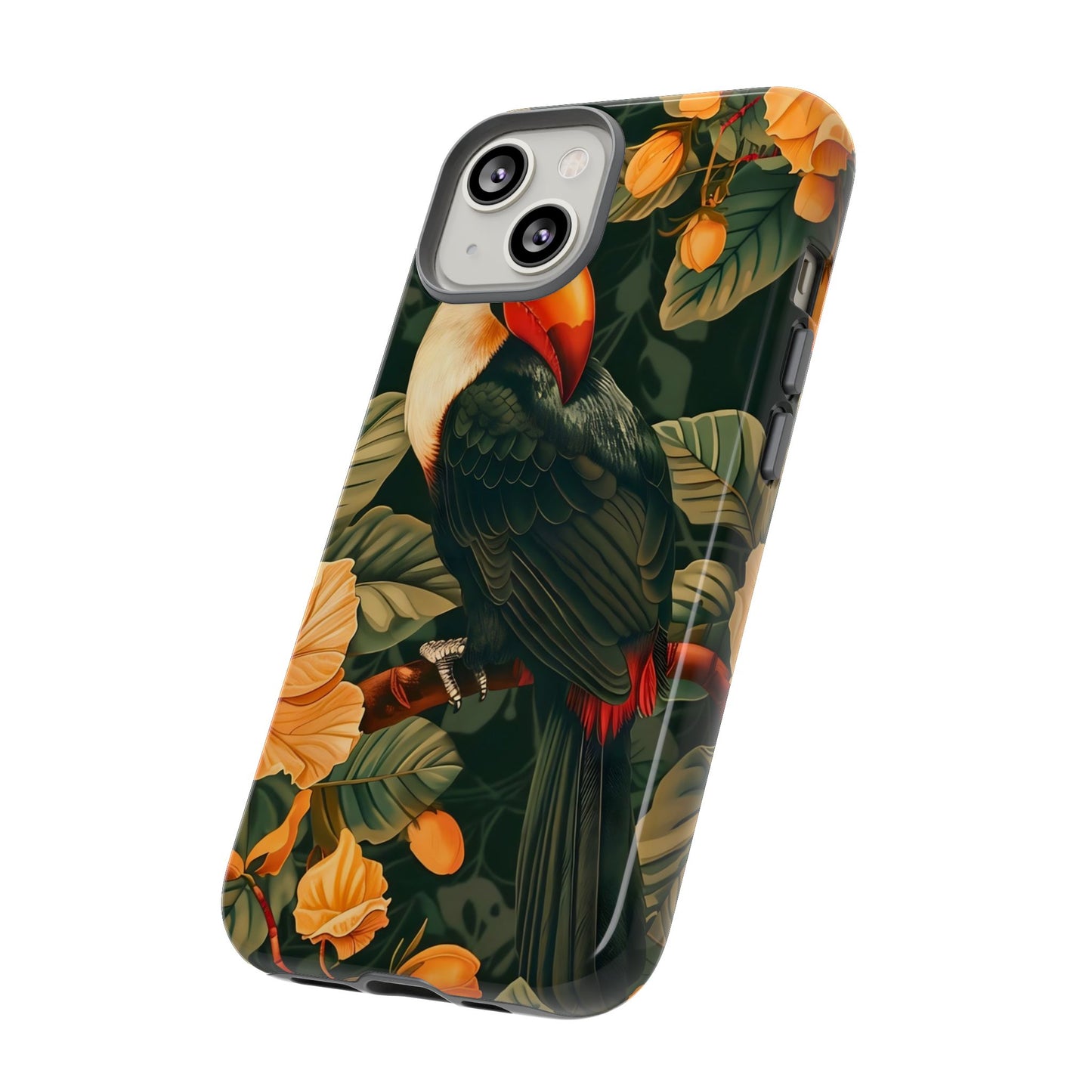 Tropical Toucan Phone Case, Exotic Bird Cover, Nature Lover Gift, Eco-Friendly Design, Customizable Tech Accessory
