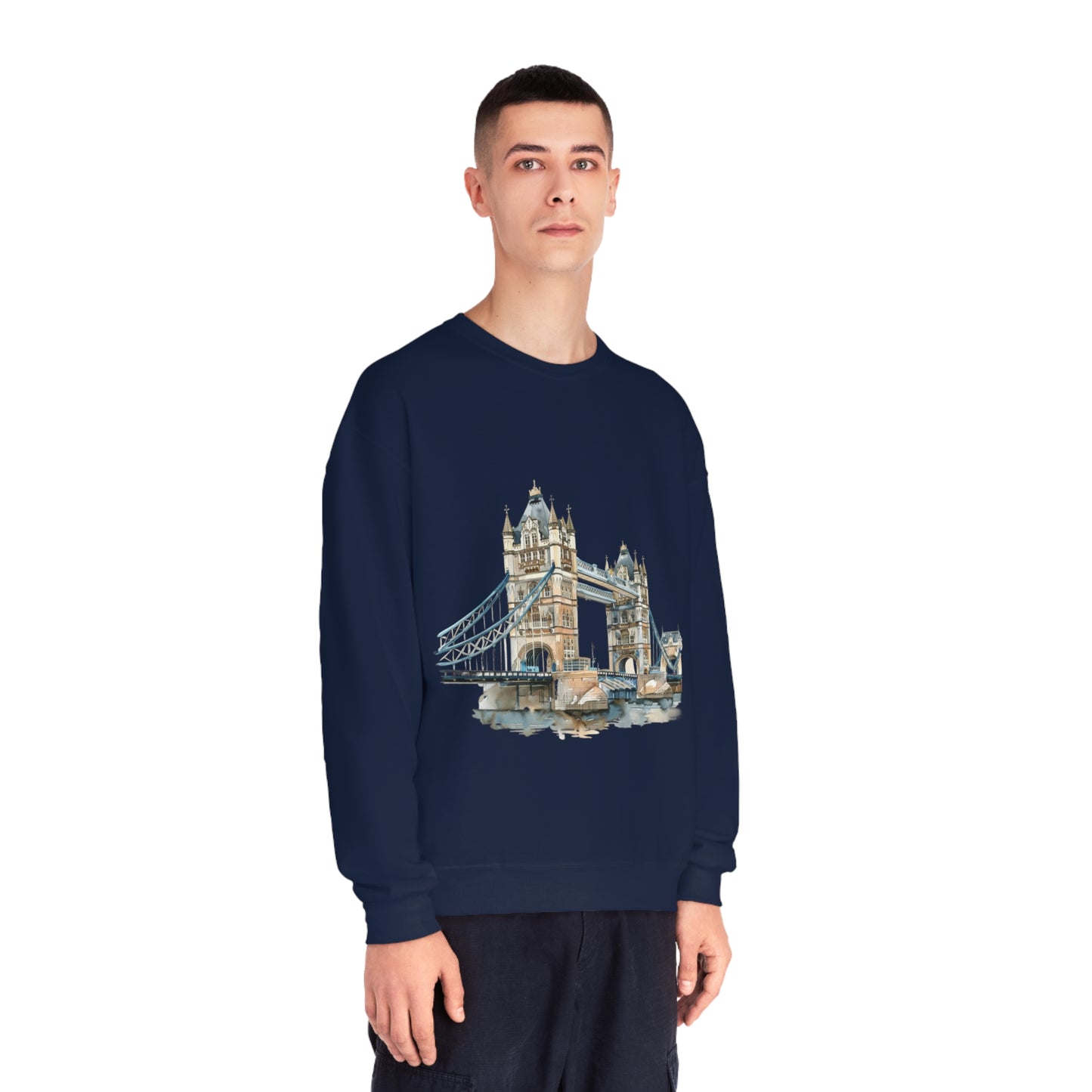 Unisex NuBlend® Crewneck Sweatshirt - London Bridge - Iconic Landmark