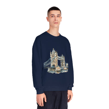 Unisex NuBlend® Crewneck Sweatshirt - London Bridge - Iconic Landmark