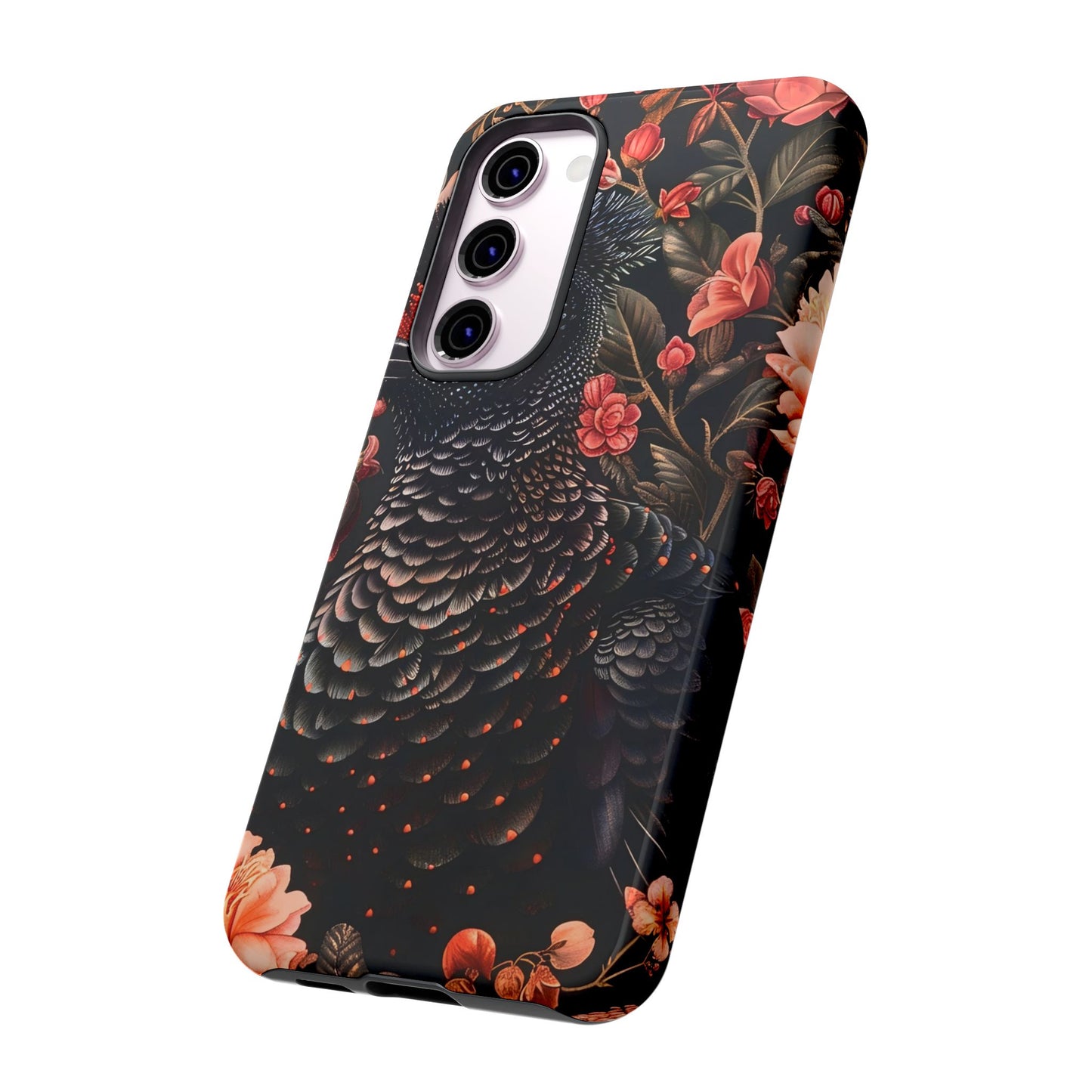 Tough Cases: Floral Design Phone Case, Stylish Protection for Your Phone, Unique Gift for Bird Lovers, Vibrant Floral Art, [...]