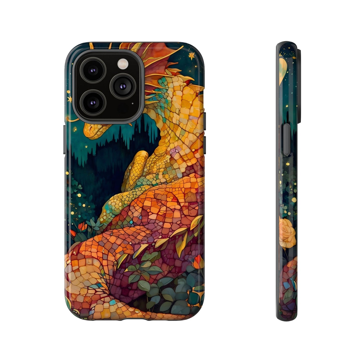 Dragon Art Phone Case, Tough Phone Cover, Fantasy Gift, Unique Mobile Accessory, Dragon Lover Gift, Stylish Protection